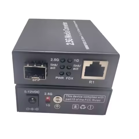 2.5G Fiber Optic Media Converter Gigabit SFP Transceiver 1000Mbps Compatible With Common E/GPON