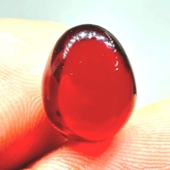 KALUNG LIONTIN BATU AKIK LIPAN MERAH/ MERAH SIEM OBSIDIAN