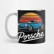 Porsche 911 Vintage Car Art Funny Gift - Porsche 911 Tea Mug
