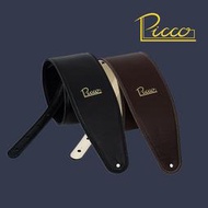 【又昇樂器 . 音響】Picco 4″ 寬版 牛皮革 手工背帶