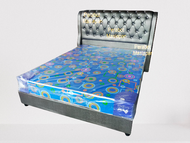 High Quality PVC Black Bed Katil Divan Bed Queen / King Bed