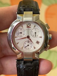 🌹Vintage CONCORD Watch🌹君皇高級石英錶/鱷魚皮帶/38mm/ 古董錶