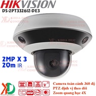 HIKVISION DS-2PT3326IZ-DE3 panoramic IP Camera and 2mp positioning PTZ