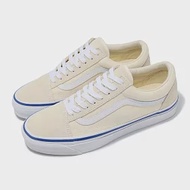 Vans 休閒鞋 Old Skool 36 男鞋 女鞋 米白 藍 麂皮 拼接 板鞋 情侶鞋 VN000CNGOFW