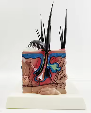 Pathological dog skin anatomy model Canine pet teaching aid Dog skin flea teaching veterinarian