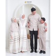 Baju Couple Pasangan Gamis Suami Istri Dress Lebaran 2026 Remaja Kekinian Silmi Inayah Family