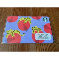 (22-1) Singapore Starbucks 2022 Year Of The Tiger Card (Zero Value)