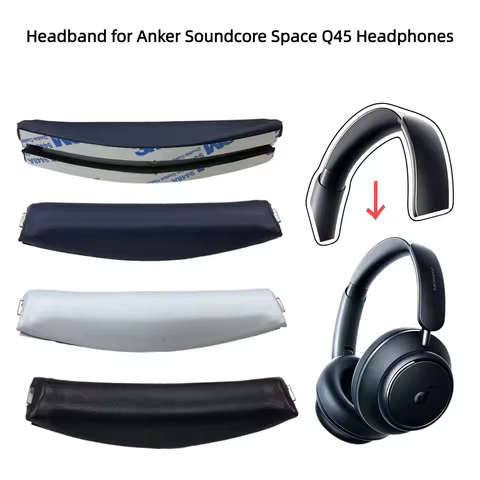 Q45 Replacement Earpads & Headband Replacement for Anker Soundcore Space Q45 Headphones,Protein Leat
