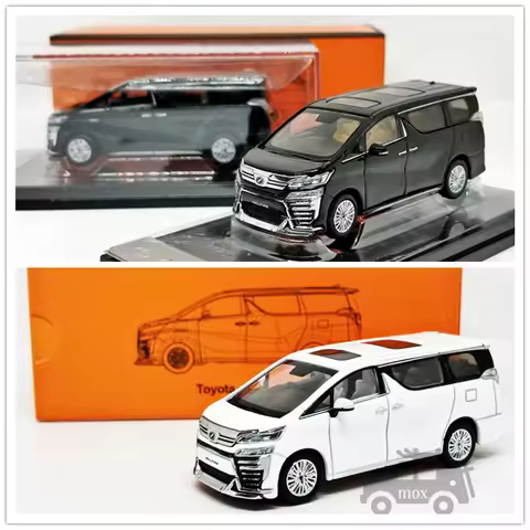GCD 1:64 vellfire MVP White/Black LHD/RHD Diecast Model Car