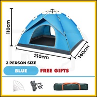 2/3/4 Person Khemah Camping Waterproof Camping Tent Auto Tent Camping Kemah Camping Automatik Pop Up