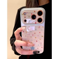 Ins Color Foundation Stars Suitable for iPhone14/15/16/17promax Apple 16/15/14pro Phone Case Become 