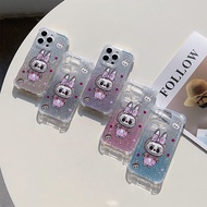 Cute Labu Graffiti Transparent Shiny Phone Case For OPPO Reno 11 8 F21 PRO 7 7Z 8Z 8T 12F 12 A96 Fou