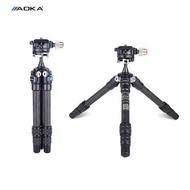 AOKA CMP163C Tripod Portable Carbon Fiber Tripods Camera Stands With BC16 Ball Head 3 Section Max Lo