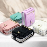 Ga;axy Z Flip7 Anna Enamel Hinge-Protective Card Case