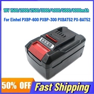 18V 6000mAh Rechargeable Battery for Einhel PXBP-600 PXBP-300 PXBAT52 PX-BAT52 Power Tool Accessorie