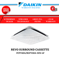 DAIKIN (Authorised Dealer) 2.5HP REVO CEILING CASSETTE AIRCOND (SMART WIFI) FCFV60AV1MF/RGFV60AV1M