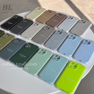 Simple Solid Color Liquid Silicone Suitable For iPhone 16 15 14 13 12 11 Pro Max i15 i16 16pro Phone