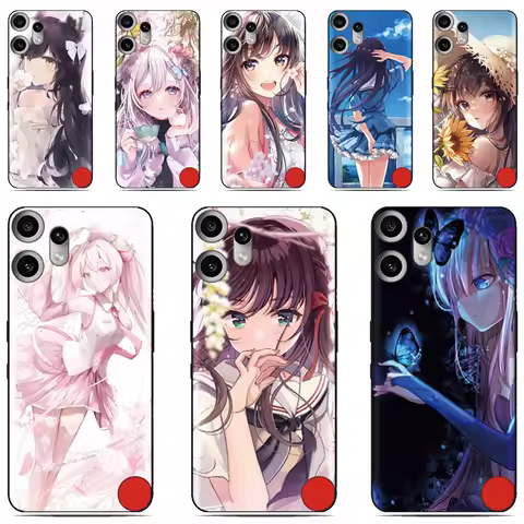 Girl Anime Back Skin Cover For Sony Xperia 1 VII 10 VI 5 II III IV V 2023 XZ5 XZ4 XZ3 XZ2 XA2 Ultra 
