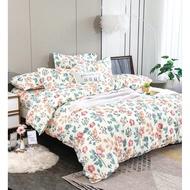 Live Premium Soft Getah Keliling 4 in1 King Queen/2in1 880 tc Single Size Bedding Bedsheet