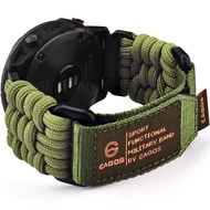 CAGOS Paracord Bands Compatible with Garmin Fenix 5X/Fenix 6X/Fenix 6X Pro Sapphire/Fenix 7X/Fenix 7