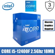 Intel Core I5-12400F 12th Gen Processor - Alder Lake (18MB Cache, 2.5Ghz)