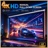 Skrin Projektor Projector Screen 3D 4K LCD Layar Projector Screen Screen Projector Wall Anti Light P