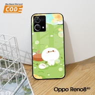 [G182] Softcase Glass Oppo Reno 8 4G - Softcase Mirror Oppo Reno 8 4G - Softcase Glass - Softcase Gl