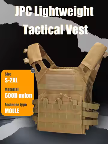 Military Waterproof Tactical Vest JPC - Lightweight MOLLE Plate Carrier for Jungle Security CS Hunti