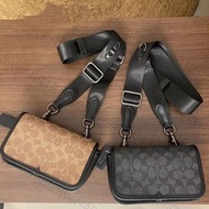 COACH CHARTER PHONE CROSSBODY IN SIGNATURE CANVAS (COACH C2602) 翻蓋迷你CHARTER手機袋 斜孭袋
