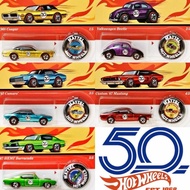 2018 Hot Wheels 50th Anniversary 5pcs 64th Scale