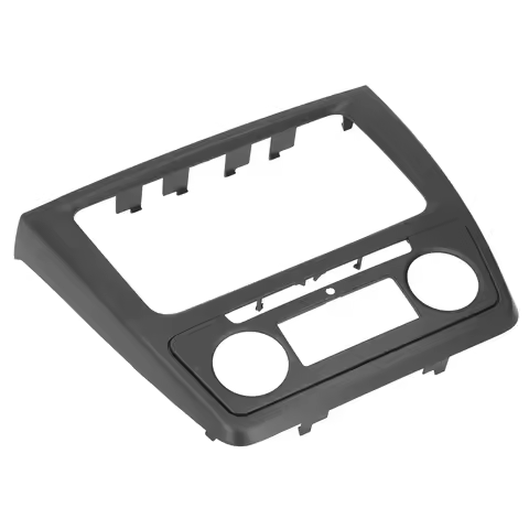 Car Radio Frame Fascia Panel 2DIN Radio Face Plate Replacement for Yeti Auto AC 2009‑2017