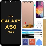 Penggantian Skrin LCD Display Touch Digitizer Assembly untuk Samsung Galaxy A50 2019 A505 SM-A505F A
