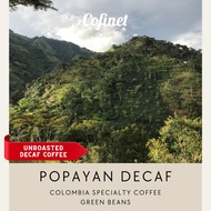 Colombian Green Unroasted Coffee Sugarcane Decaf Popayan