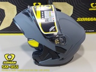 หมวกกันน็อคยกคาง SOMAN SM-955 แถมฟรี!!! บลูทูธติดหมวกกันน็อค S3 !!320SP