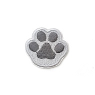 BORDIR PATCH DOG SERIES IRON ON/ PATCH BORDIR DOG / BORDIR PATCH FOOT STEP DOG / IRON PATCH CAP KAKI