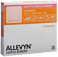 Smith and Nephew ALLEVYN Gentle Border 66800273 Adhesive Foam Dressings 17.5cm x 17.5cm (7 Inch x 7