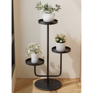 Rak Penyimpanan Kabinet TV Berdiri di lantai Besi Seni Sisi Rak Bunga Dalaman Isi Rumah Ruang Tamu L