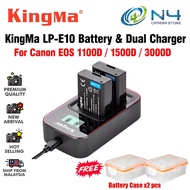 KingMa DSLR Camera Battery LP-E10 and LCD Dual Charger Set for Canon 3000D 1500D 1300D 1200D 1100D Battery Charger