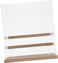 SAFIGLE 1 Set Box Figure storage box acrylic display shelf figures display shelf shot glass display case bakery display house accessories for display holder baby crystal Wood