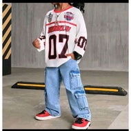 8pocket buggy seluar utk budak lelaki dn perempuan ready stock size 4year-12year kain none stretch..