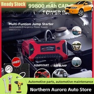 Ready  Stock，SiapCar Jumper Power Bank Starter 99800 mAh Carjump Powerbank with Tyre Pump Car Access