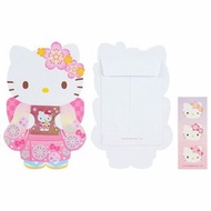 SANRIO - Hello Kitty 日版 2023 新年 全身 造型 和服 利是封 3個裝 紅包 壓歲錢 兔年 凱蒂貓