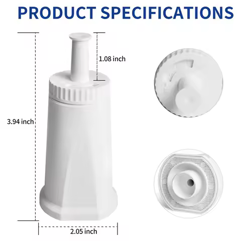 Breville BES878 BES880 BES980 BES990 BES920 Espresso Machine Replacement Water Filter Cartridge Long
