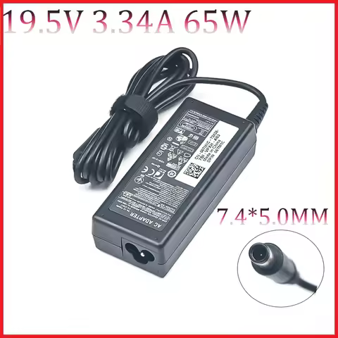 19.5V 3.34A 7.4*5.0mm 65W Laptop AC Power Adapter Charger for Dell Latitude E5440 E5470 7480 E6540 E