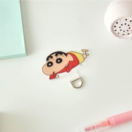 蠟筆小新趴著手機掛片/夾片