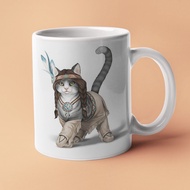 Indian Apache Cat Picture Coffee Cup