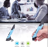 2.4GHz Wireless Pen Mouse | Ergonomic Vertical Pen-Style Mouse | 無線滑鼠筆 | 人工體學鼠標筆 | 無線寫字繪圖筆 Silent Re