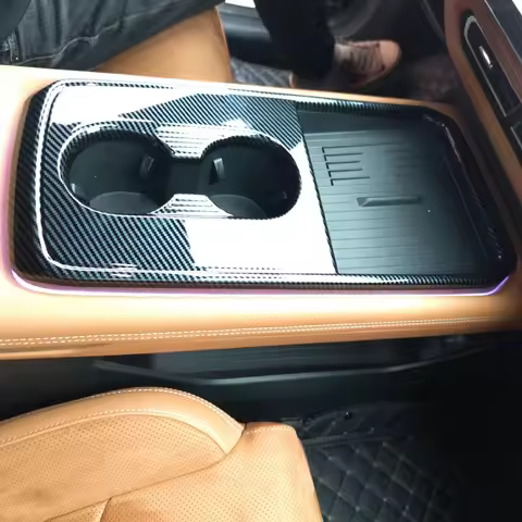LHD for Mazda 6e EZ-6 EZ6 2024 2025 ABS Carbon Fiber on Center Console Panel Cover Gear Shift Frame 