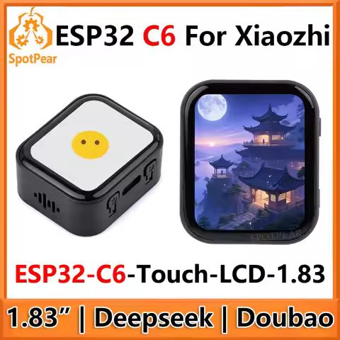 DeepSeek AI Voice Chat ESP32 C6 Development Board 1.83 inch TouchScreen Display 240x284 For Xiaozhi