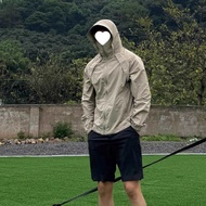 long windbreaker elgini windbreaker windbreaker women Sunscreen Clothing Men's Summer Ice Silk Hoode
